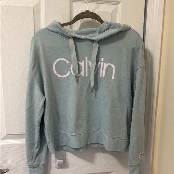 Calvin Klein Relaxed Crop Hoodie - Picture 1 of 3